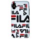 Чохол для iPhone X / Xs IMD "fila many logo white"