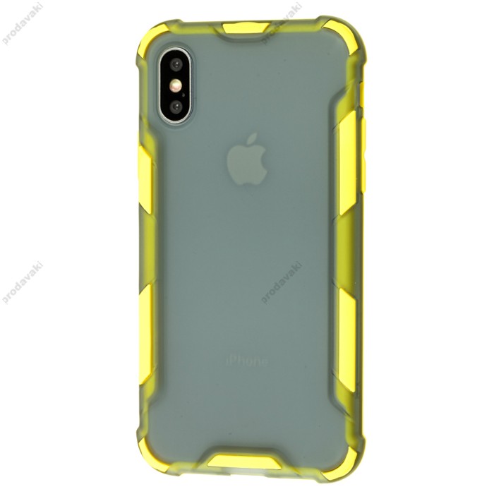 Чохол для iPhone X / Xs LikGus Armor color жовтий