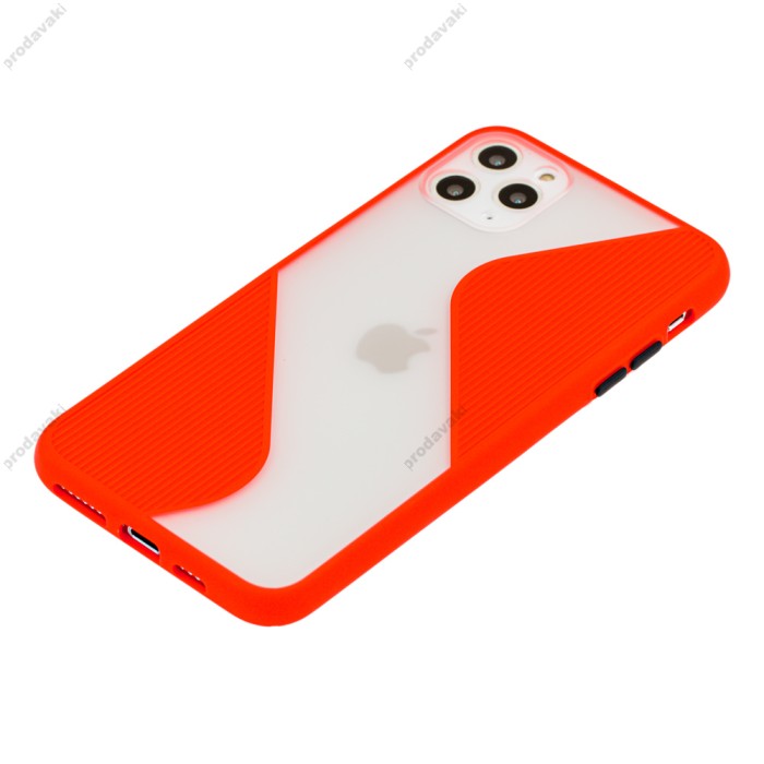 Чохол для iPhone X / Xs off-white leather рожевий