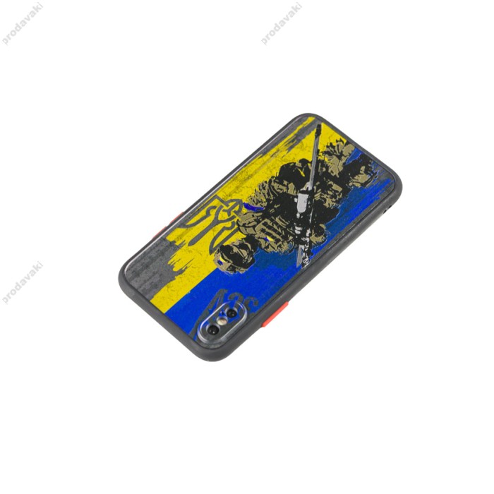 Чохол для iPhone X / Xs WAVE Ukraine Shadow Matte courageous
