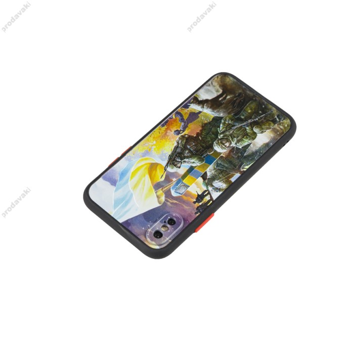 Чохол для iPhone X / Xs WAVE Ukraine Shadow Matte defenders of ukraine