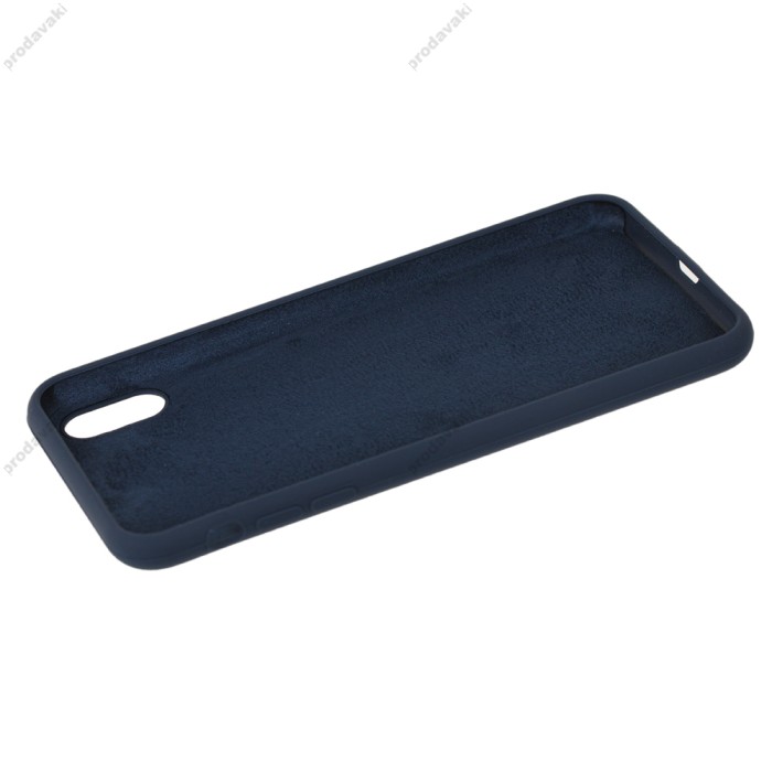 Чохол для iPhone X / Xs Silicone Full синій / midnight blue