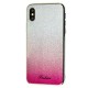 Чохол для iPhone X / Xs Ambre Fashion сріблястий / малиновий