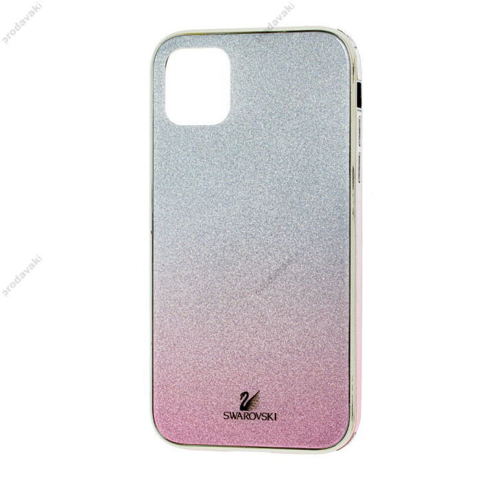 Чохол для iPhone X / Xs Ambre Fashion сріблястий / малиновий