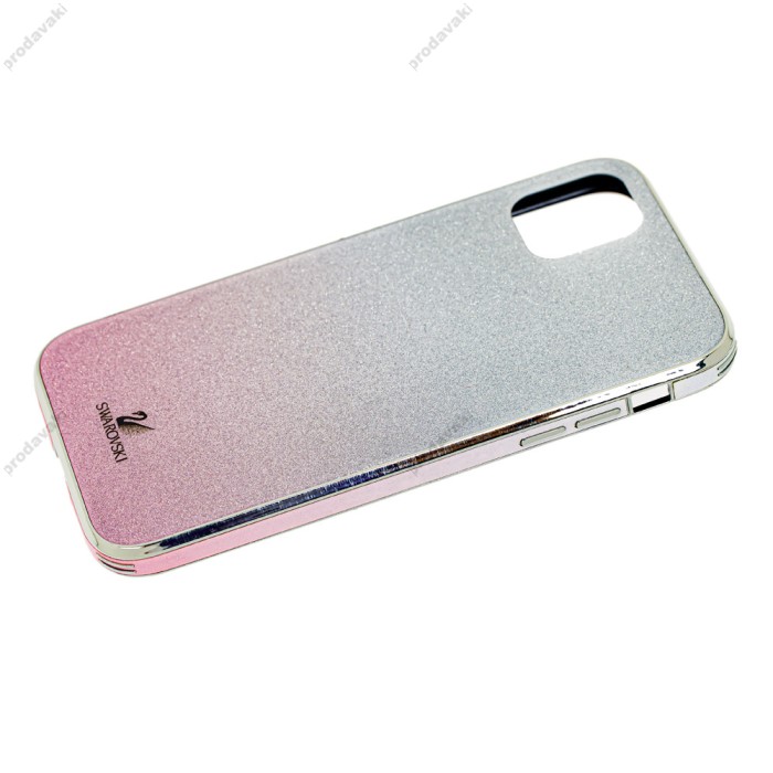 Чохол для iPhone X / Xs Ambre Fashion сріблястий / малиновий