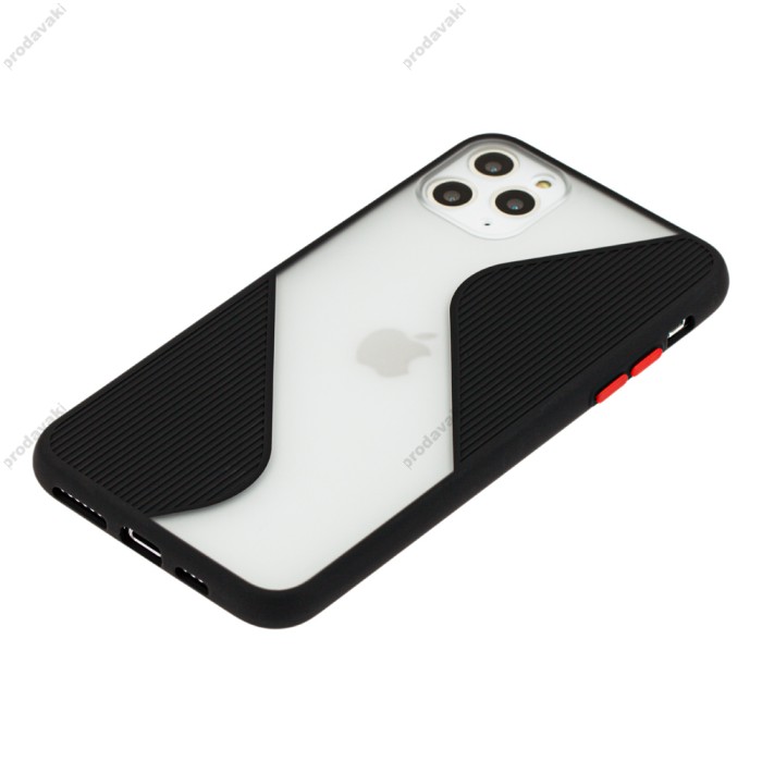 Чохол для iPhone X / Xs off-white leather чорний
