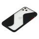 Чохол для iPhone X / Xs off-white leather чорний