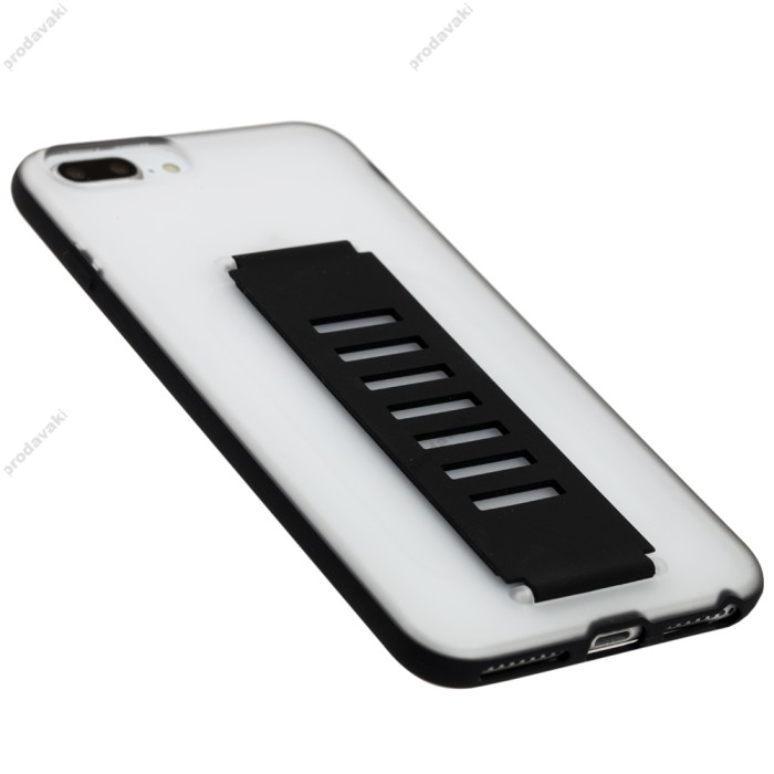 Чохол для iPhone X / Xs блискітки print + popsocket "попкорн"