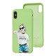 Чохол для iPhone X / Xs Wave Fancy stranger girl / mint gum
