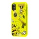 Чохол для iPhone X / Xs Neon print Міккі Маус glamor