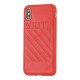 Чохол для iPhone X / Xs off-white leather червоний