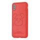 Чохол для iPhone X / Xs Kaws leather червоний