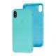 Чохол для iPhone Xs Max Silicone Slim Full camera sea blue
