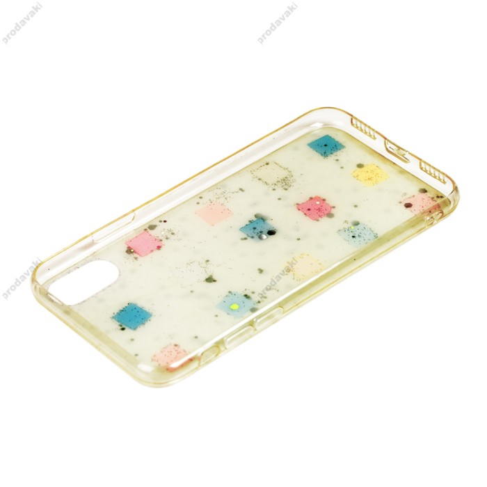 Чохол для iPhone Xs Max Molan Cano Jelly глянець рожево-золотистий