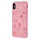 Чохол для iPhone Xs Max Mickey Mouse leather рожевий
