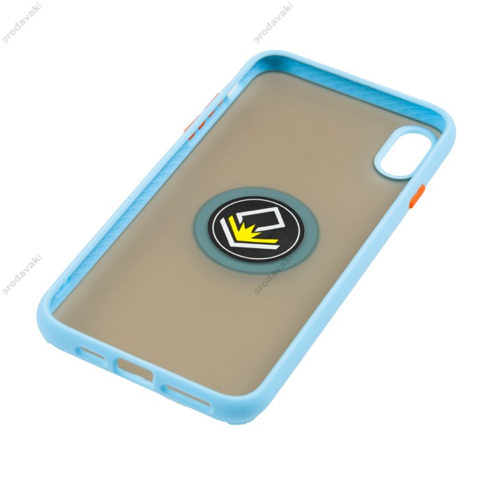 Чохол для iPhone Xs Max LikGus Edging Ring бірюзовий