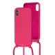 Чохол для iPhone Xs Max Lanyard без logo rose red