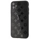 Чохол для iPhone Xs Max glass LV чорний
