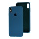 Чохол для iPhone Xs Max Silicone Slim Full camera cosmos blue
