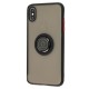 Чохол для iPhone Xs Max LikGus Edging Ring чорний/червоний