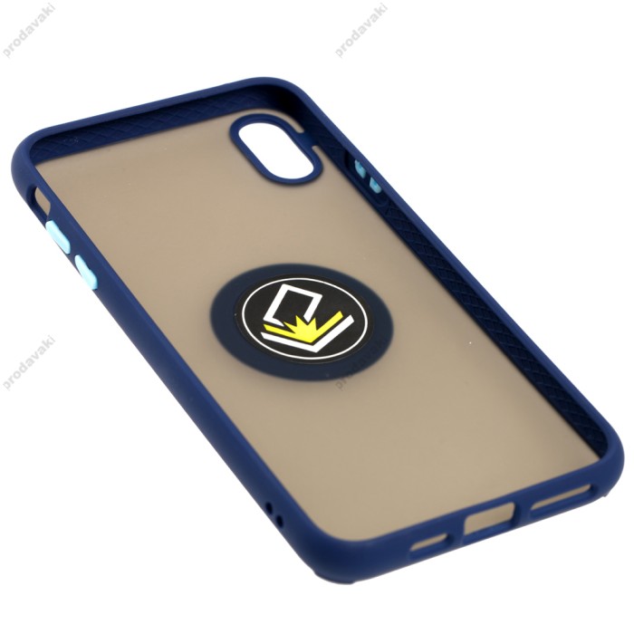 Чохол для iPhone Xs Max LikGus Edging Ring синій