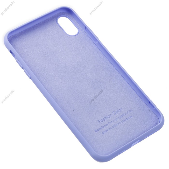 Чохол для iPhone Xs Max Liquid "серця" блакитний