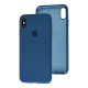 Чохол для iPhone Xs Max Silicone Slim Full camera navy blue
