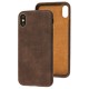 Чохол для iPhone Xs Max Leather croco full коричневий