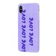 Чохол для iPhone Xs Max Violet glossy "Love" світлофіолетовий