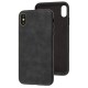Чохол для iPhone Xs Max Leather croco full black