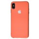 Чохол для iPhone Xs Max Silicone матовий кораловий
