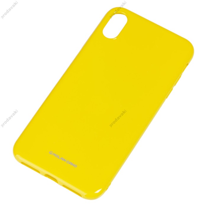 Чохол iPhone Xs Max Molan Cano Jelly глянець жовтий