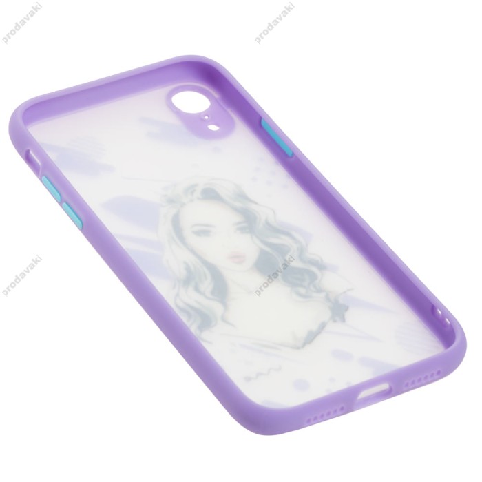 Чохол для iPhone Xs Max glass gradient синій