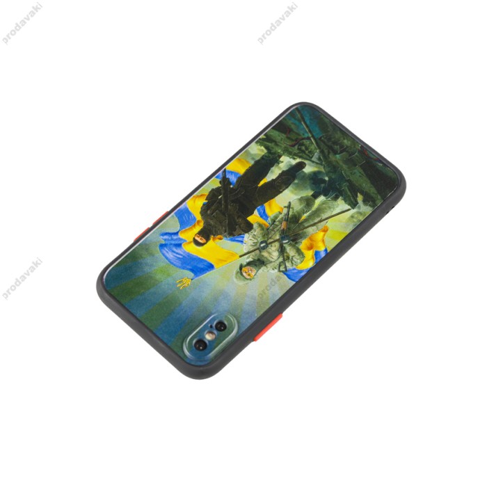 Чохол для iPhone X / Xs WAVE Ukraine Shadow Matte to victory