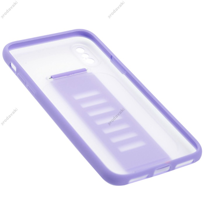 Чохол для iPhone X / Xs Silicone Full фіолетовий / grape