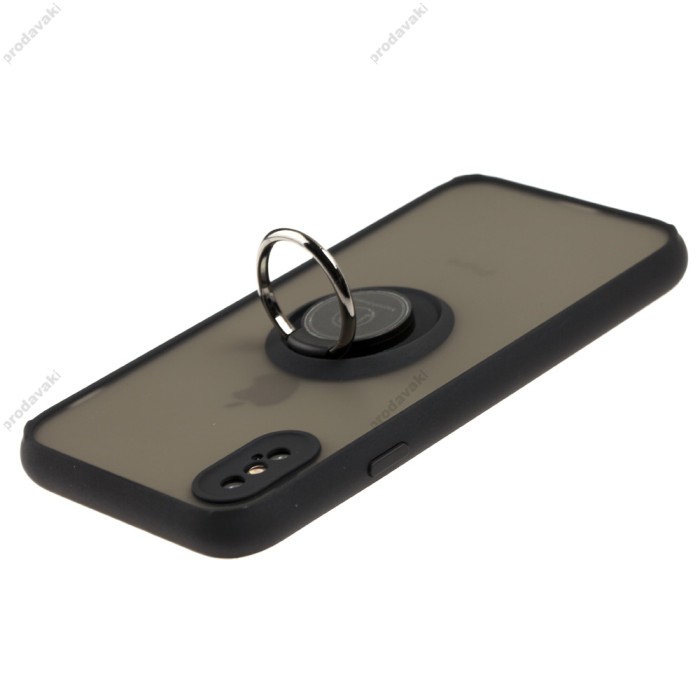 Чохол для iPhone X / Xs LikGus Edging Ring чорний