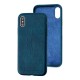 Чохол для iPhone X / Xs Leather croco full зелений