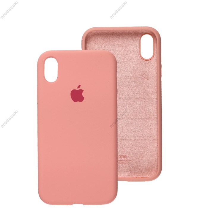 Чохол для iPhone Xr Silicone Full рожевий / peach