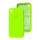 Чохол для iPhone Xr Square Full camera салатовий / neon green