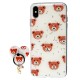 Чохол для iPhone Xr блискітки print + popsocket "ведмедики"