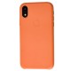 Чохол для iPhone Xr Leather classic "orange"