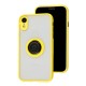 Чохол для iPhone Xr LikGus Edging Ring жовтий