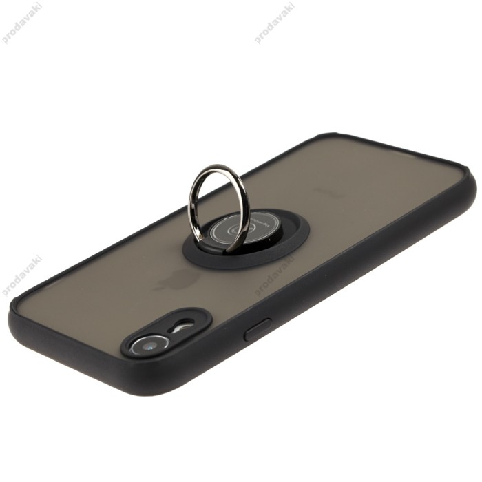 Чохол для iPhone Xr LikGus Edging Ring чорний