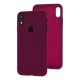 Чохол для iPhone Xr Silicone Full бордовий / maroon