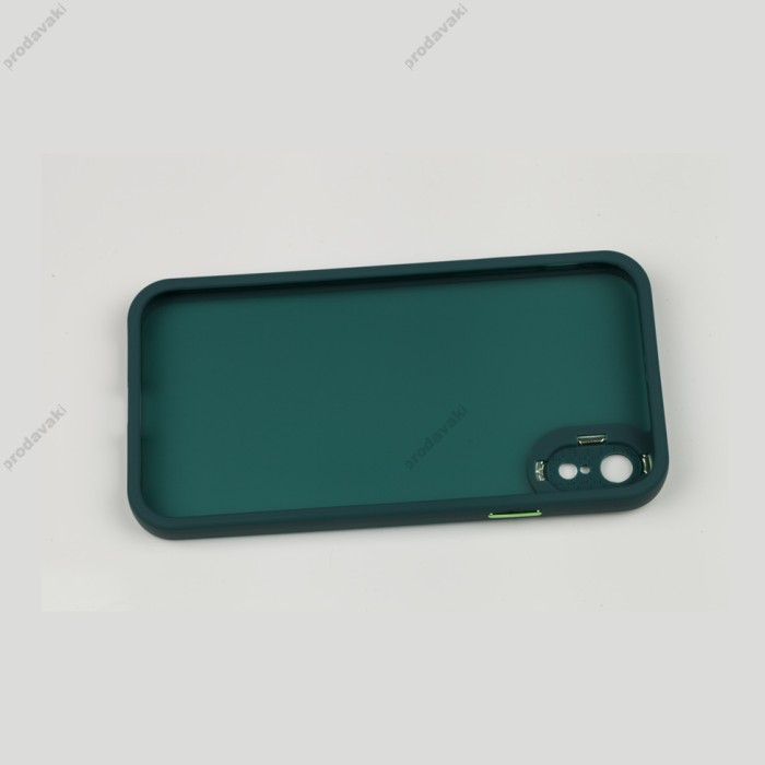 Чохол для iPhone Xr Luxury Metal Lens зелений
