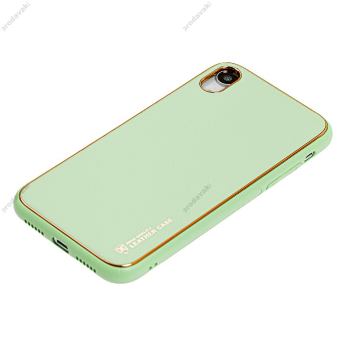 Чохол для iPhone Xr Leather Xshield pistachio