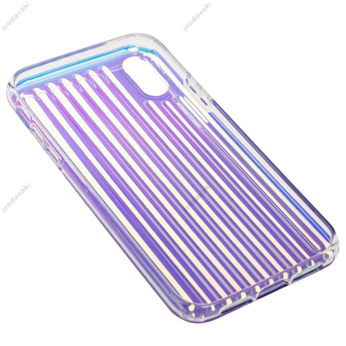 Чохол для iPhone Xr Gradient Laser фіолетовий