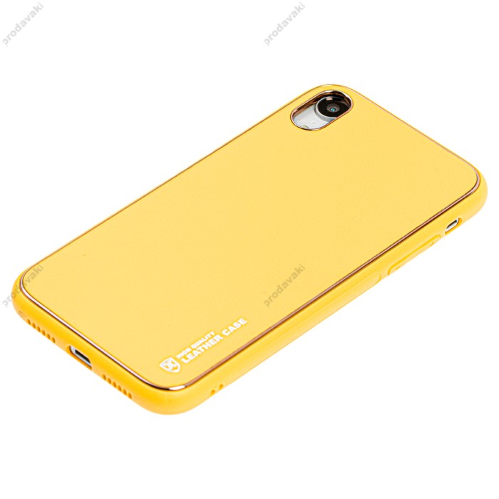 Чохол для iPhone Xr Leather Xshield yellow