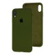 Чохол для iPhone Xr Silicone Full army green