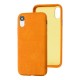 Чохол для iPhone Xr Leather croco full жовтий